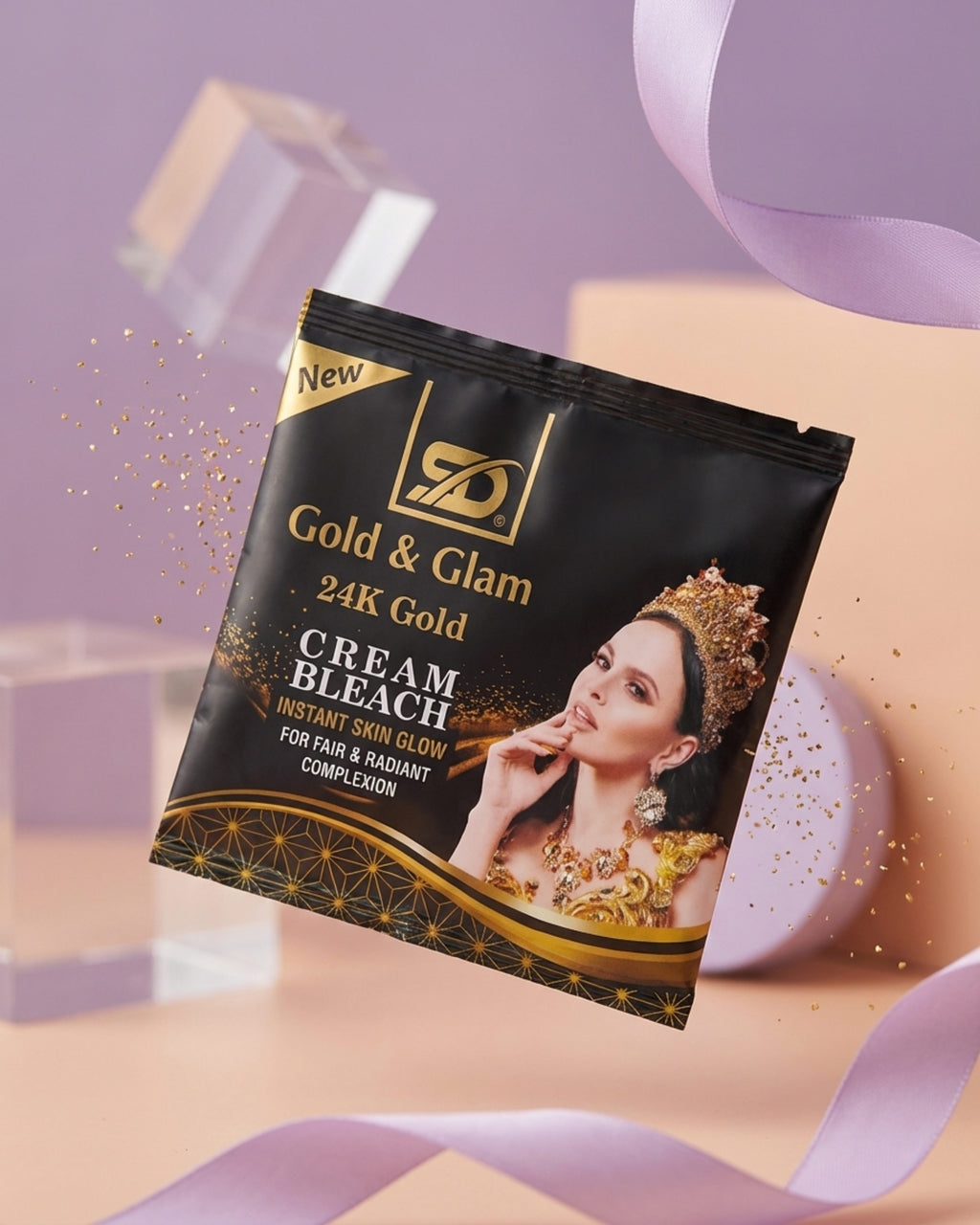Gold & Glam Bleach Cream Sachet 20g ( Pack of 6 )