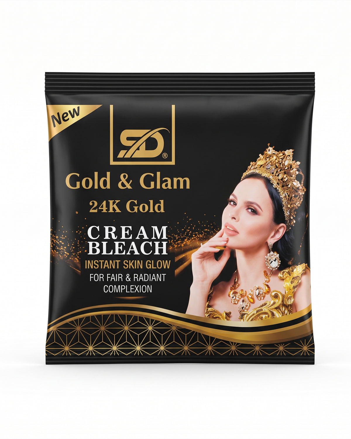 Gold & Glam Bleach Cream Sachet 20g ( Pack of 12 )